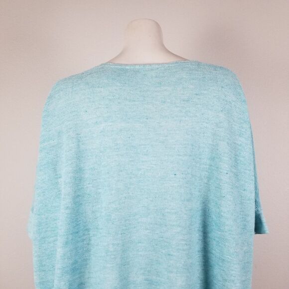 Eileen Fisher Light Blue Lagenlook Organic Linen Melange Pullover Tunic Size S/M - Picture 5 of 15